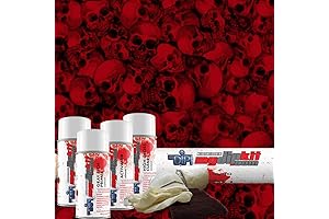 Red Dead Hedz Skulls Hydrographics Film Kit