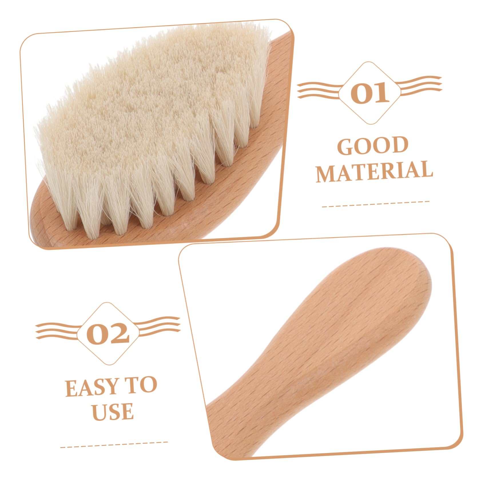 TOYANDONA 5sets Spazzole e Pettine Per Legno Spazzola Per Bagno e Pulizia Del Capelluto Con Setole Morbide Per Nuovi Genitori e Occasioni Speciali