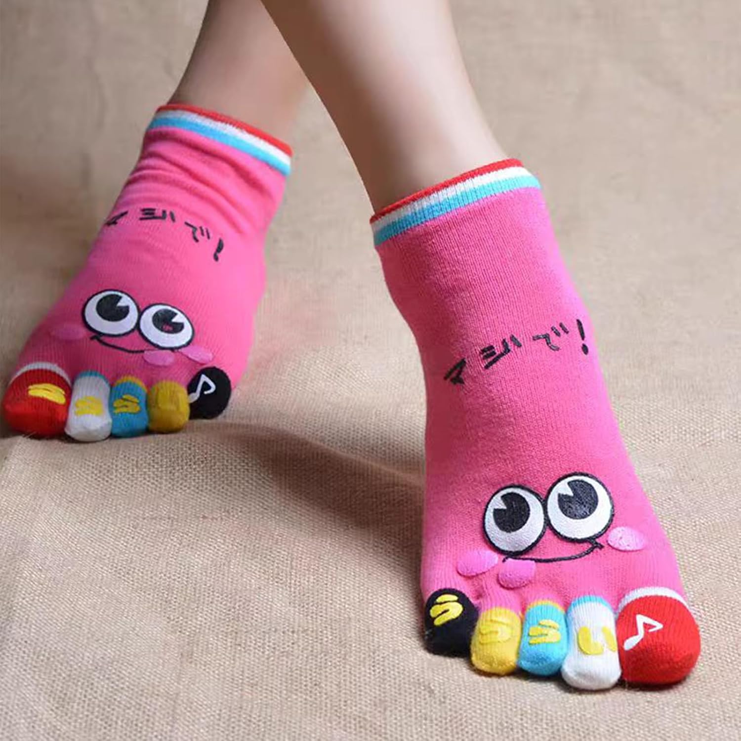 Toe Separated Socks Cotton Full Finger Toe Socks for Women And Kids Crazy socks - Image 5