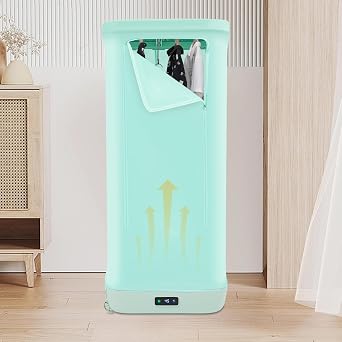 Portable Clothes Dryer, 850W Travel Mini Dryer for Clothes Foldable Portable Dryer Machine for Apartments RV Home, Small Compact Electric Dryers for Underwear, Baby Clothes, Light Clothes