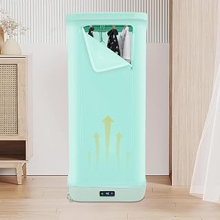 Household Clothes Dryer, Portable Automatic Ironing Machine with 360° Hot Air Circulation, Mini Quick Drying Dryer for Apartments, RV, Hotel, Travel, Residential, Dorm Use, Underwear, Light Clothes