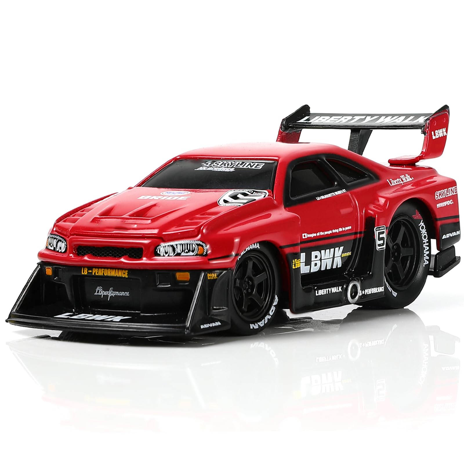 Risopen 1/64 Nissan Skyline GTR R34 Coche Modelo Metal Diecast