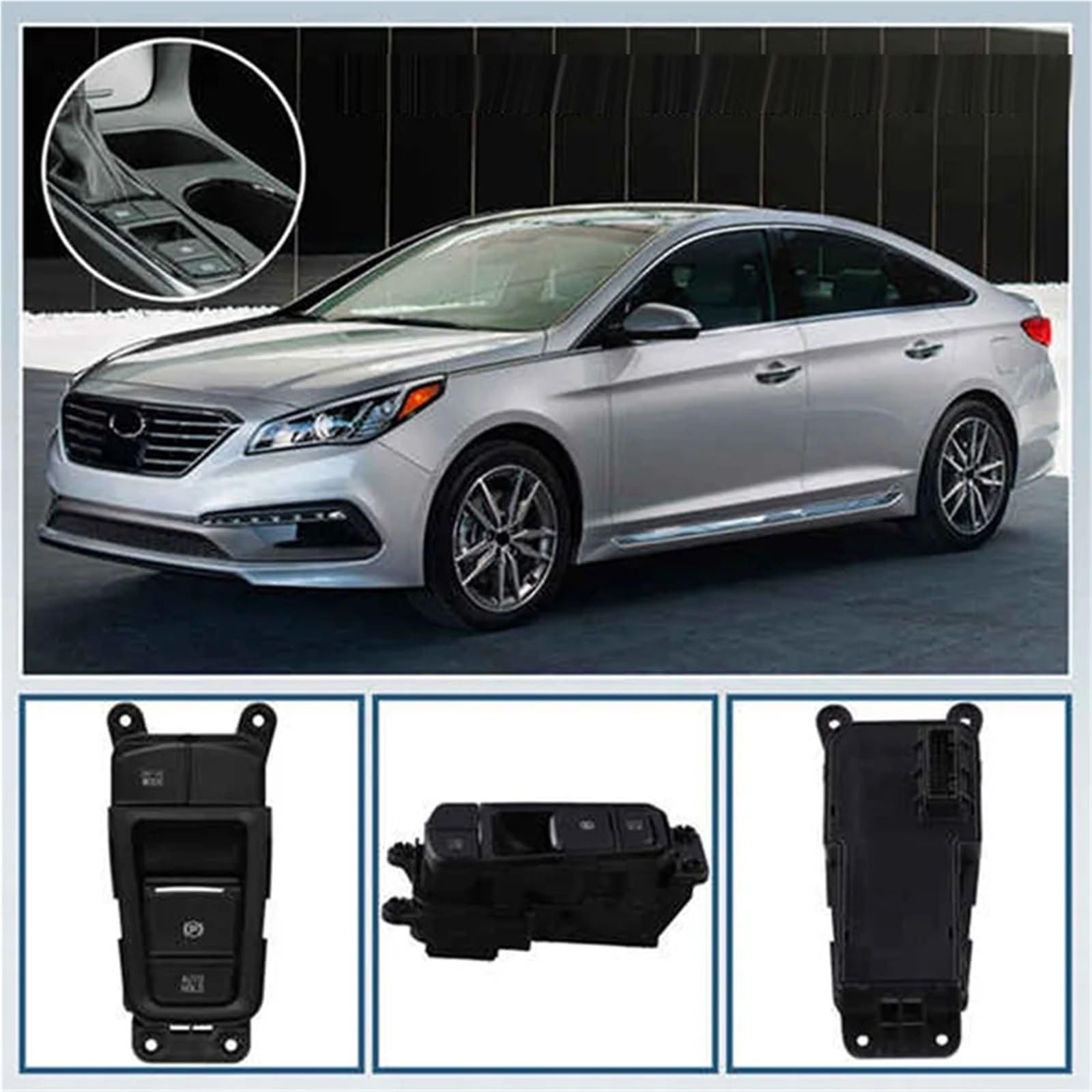 Przełącznik hamulca postojowego Elektroniczny przełącznik hamulca ręcznego, przycisk sterujący hamulcem postojowym, pasuje do Hyundai Sonata LF 2015-2016