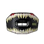 DAMAGE CONTROL Youth Football Mouth Guard - Breathable No Boil Mouthpiece, Protects Lips & Teeth, Works with Braces, Includes Helmet Strap - Sports Gear & Accessories (Symbite)