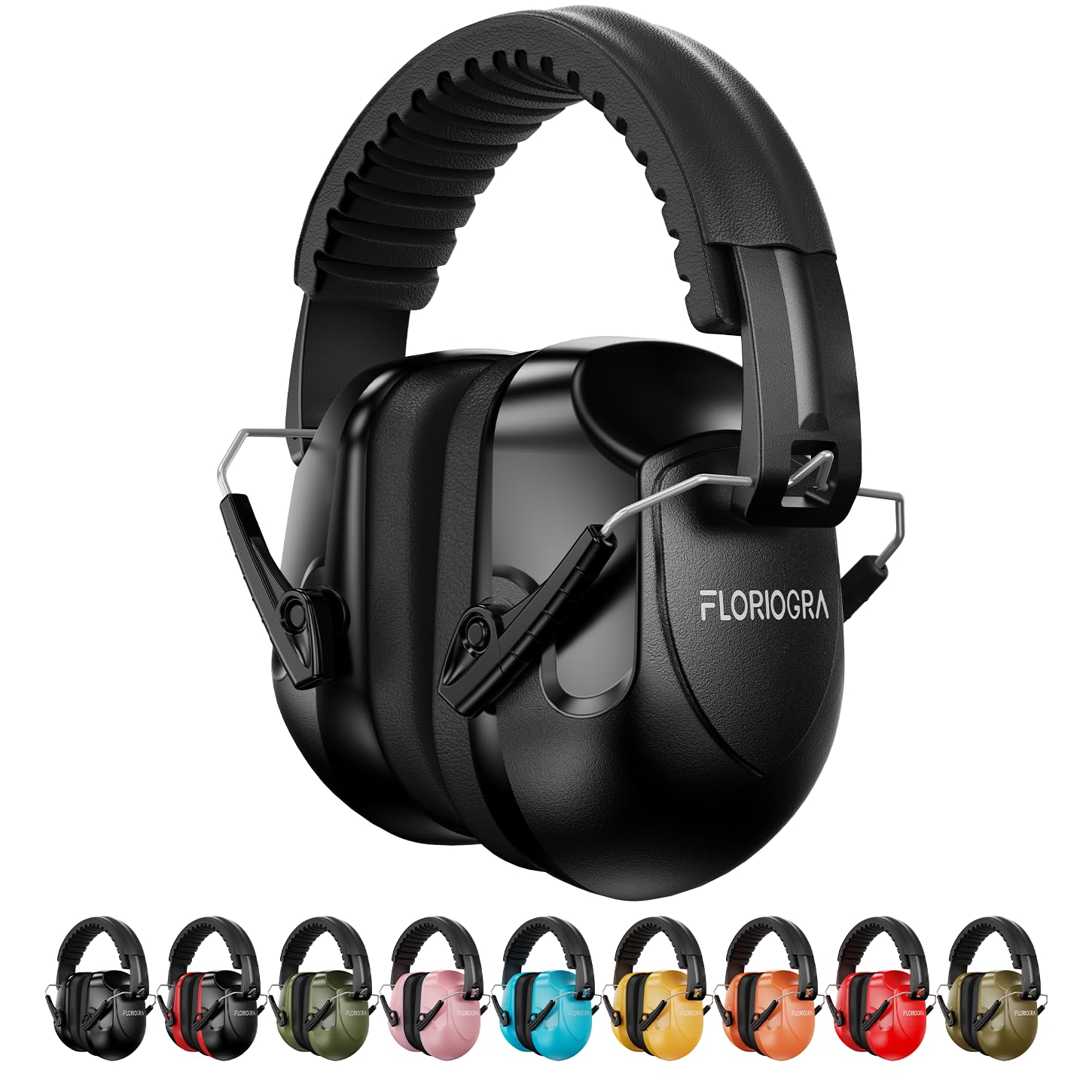 Floriogra Noise Reduction Ear Muffs, NRR 34dB Ear Protection for Adults