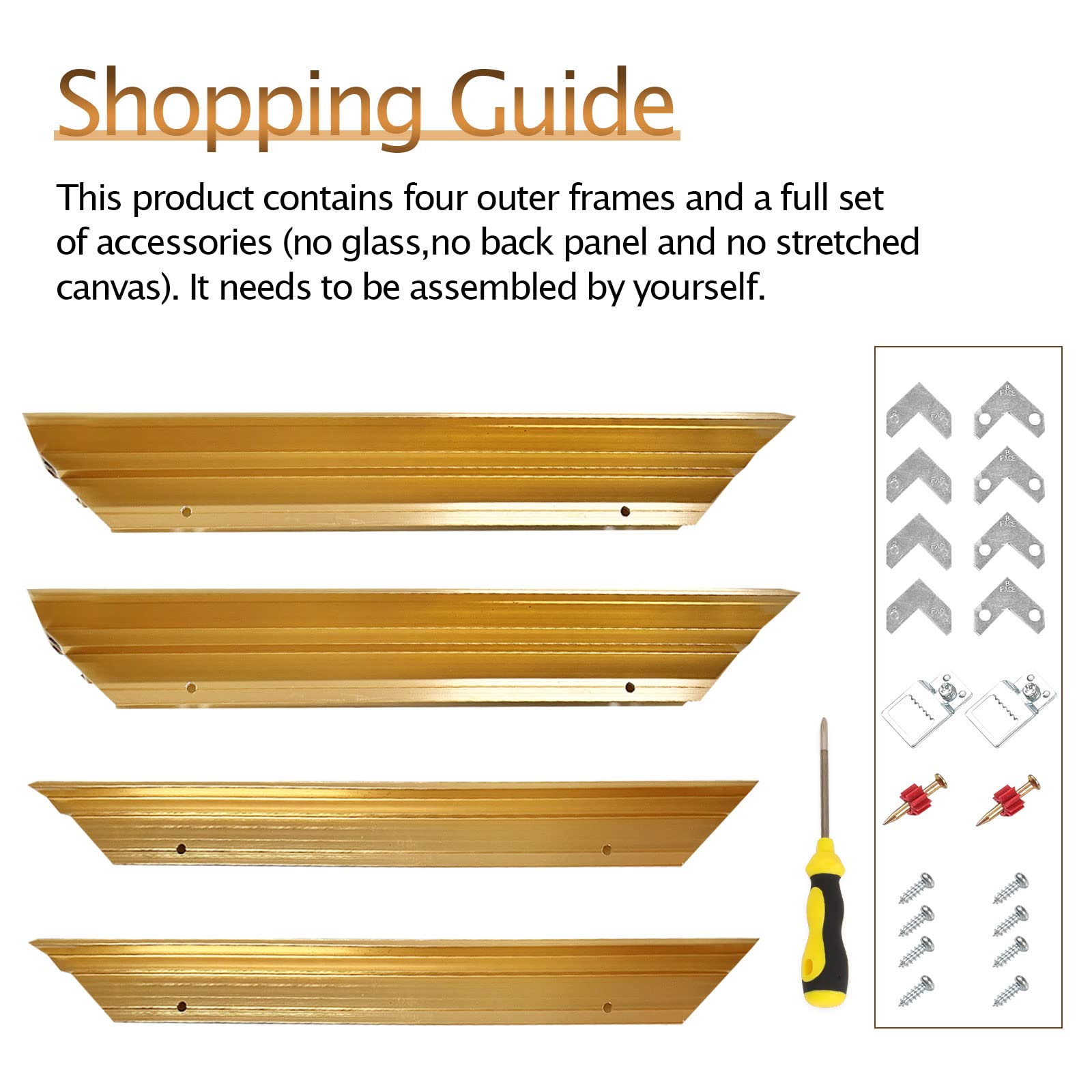 Podronale 24x36 Metal Floater Frame for 1