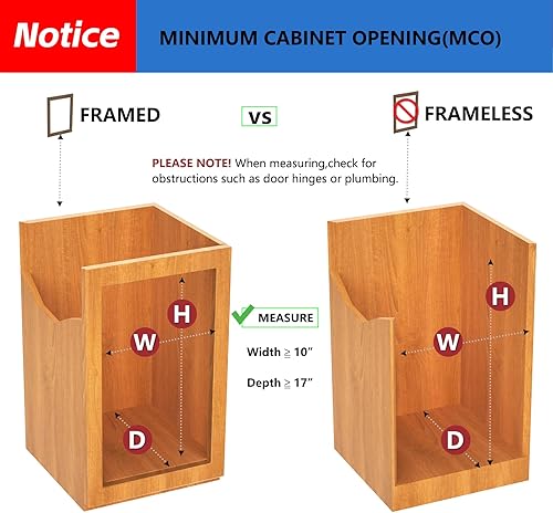 Miniatura 5 de Paquete de 2 cajones organizadores de gabinetes de cocina extraíbles, estantes deslizantes de acero al carbono resistentes de 12 pulgadas de ancho