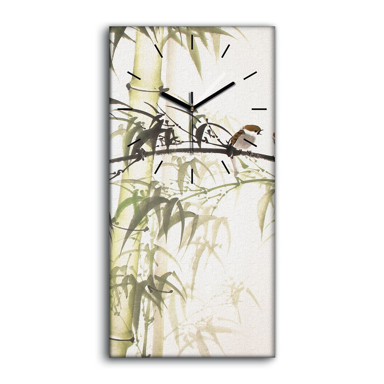 Horloge sur toile silencieuse sans tic-tac pour salon et chambre calme