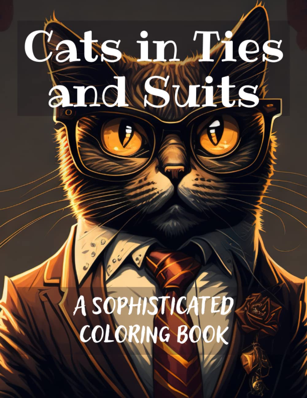 Cats in Ties and Suits: A Sophisticated Coloring Book for Adults Paperback – March 12, 2023