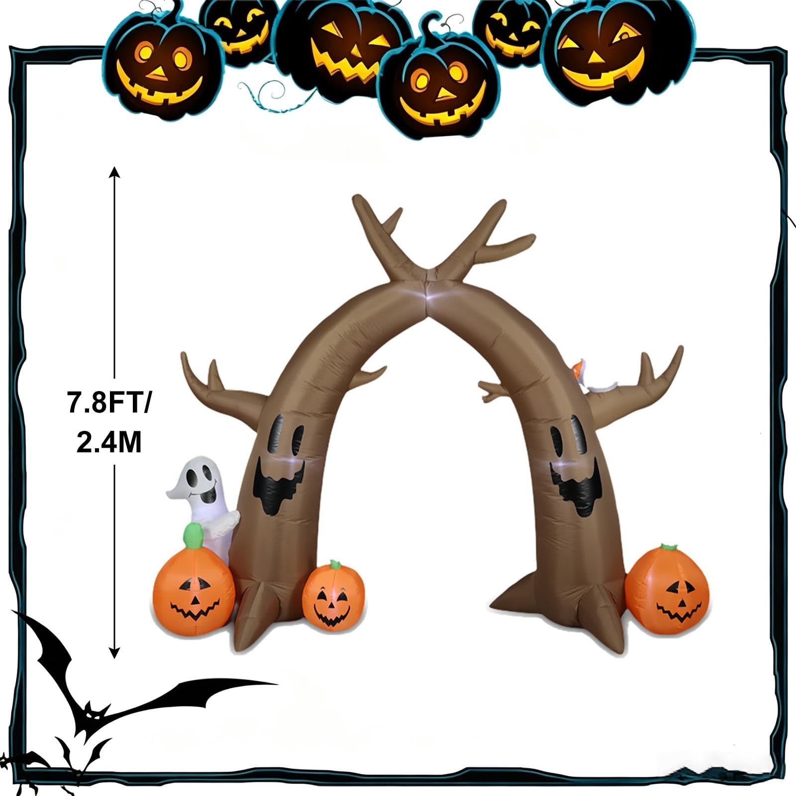 2.4M Nadmuchiwana Dekoracja Halloween Łuk Drzewa, Łuk Przejściowy