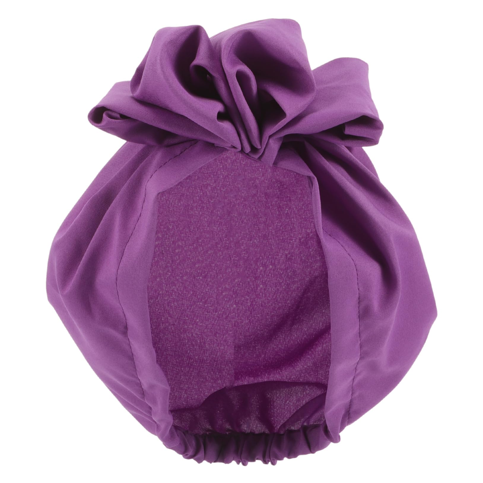 SHERCHPRY Women's Elastic Turban Hat Decorative Floral Design Lightweight and Comfortable Headwear for Occasions Purple