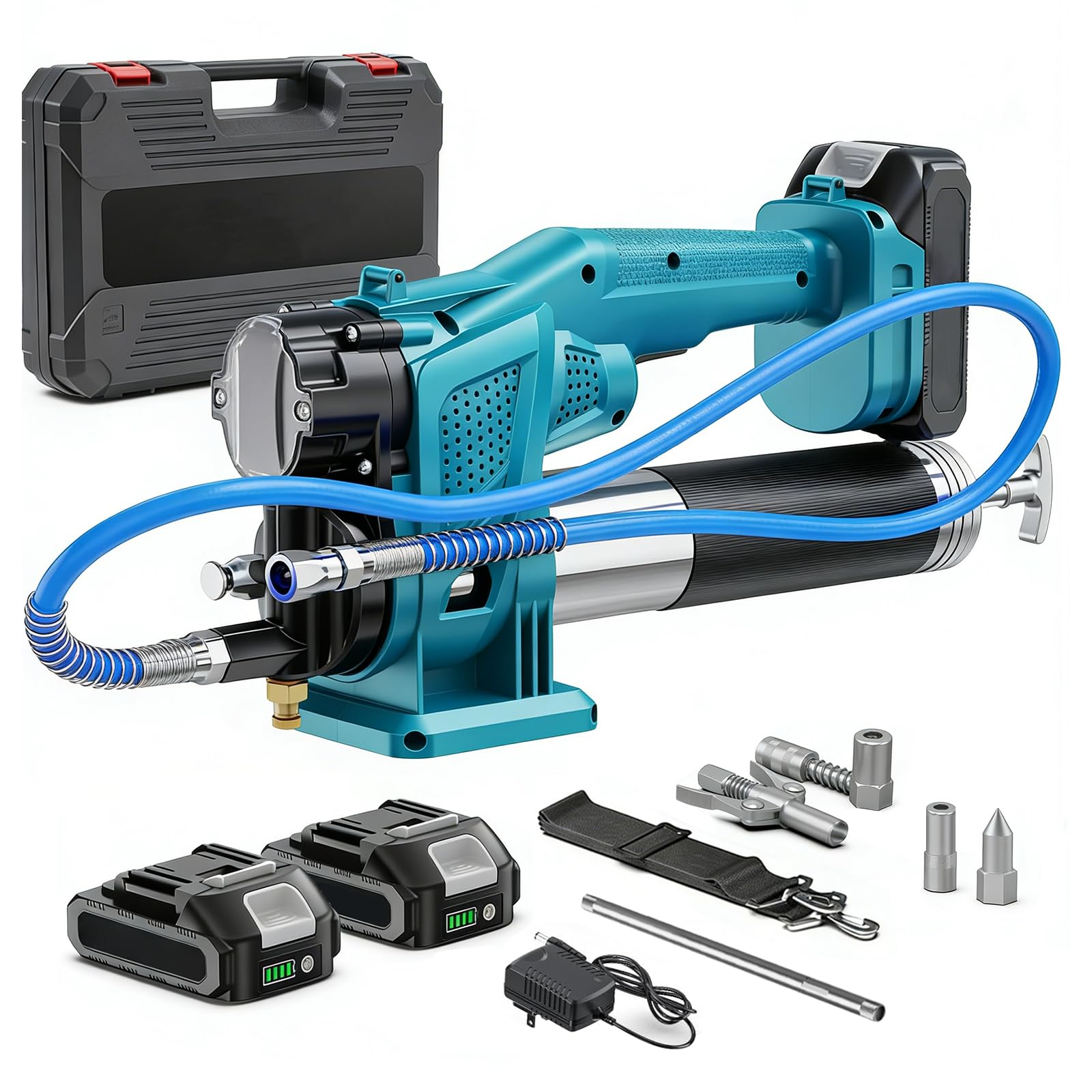 LIROPAU Akku Fettpresse, 10000 PSI Fettpresse Batteriebetrieben Elektrische