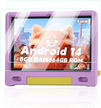 Screen Protector for ITDULCET J10 EVA Kids Tablet Android 14 Tablet for Kids 10 inch,UYRUREL Anti-Scratch 9H Hardness Touch Sensitive 2.5D Rounded Edges Bubble Free Easy to Install,2 Pack.