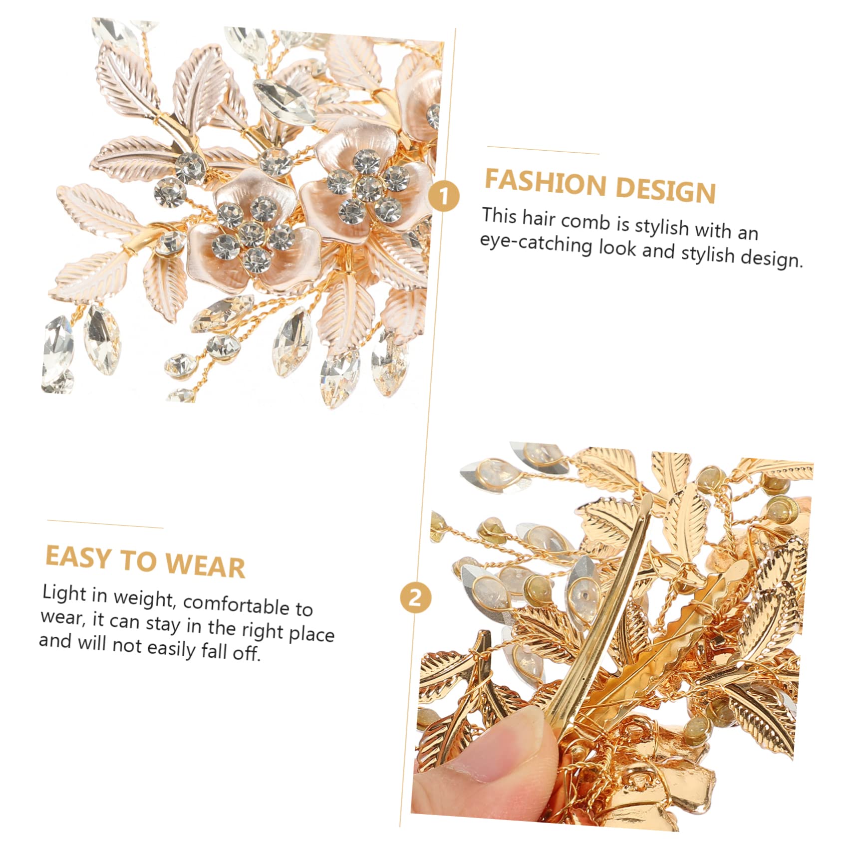 Beavorty 5 Sets Braut Hochzeit Haar Strass Haar Zubehör Kopfschmuck Kristall Stirnband Für Braut