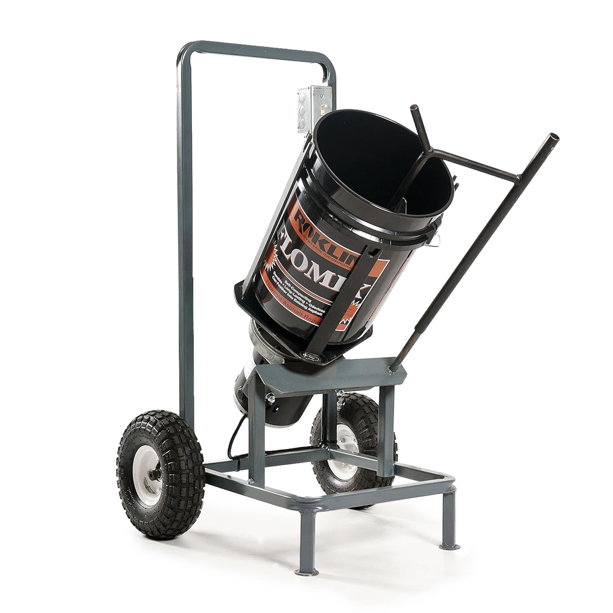 Roklin Systems, Inc. - Motorized Pail Mixer, State-of-The-Art Asphalt and Concrete Mixer Tools & Home Improvement Equipment for Various Repair/Construction Projects, Easy-to-Use Power Tools, 1 Piece