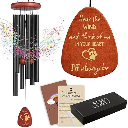 Pet Memorial Wind Chimes 26" - Dog Memorial Gifts for