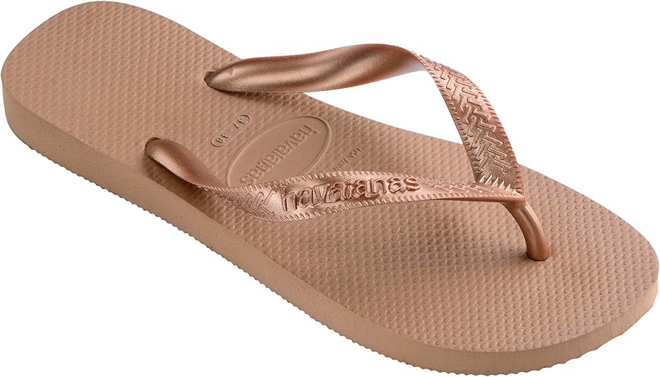 havaianas rose gold sandals