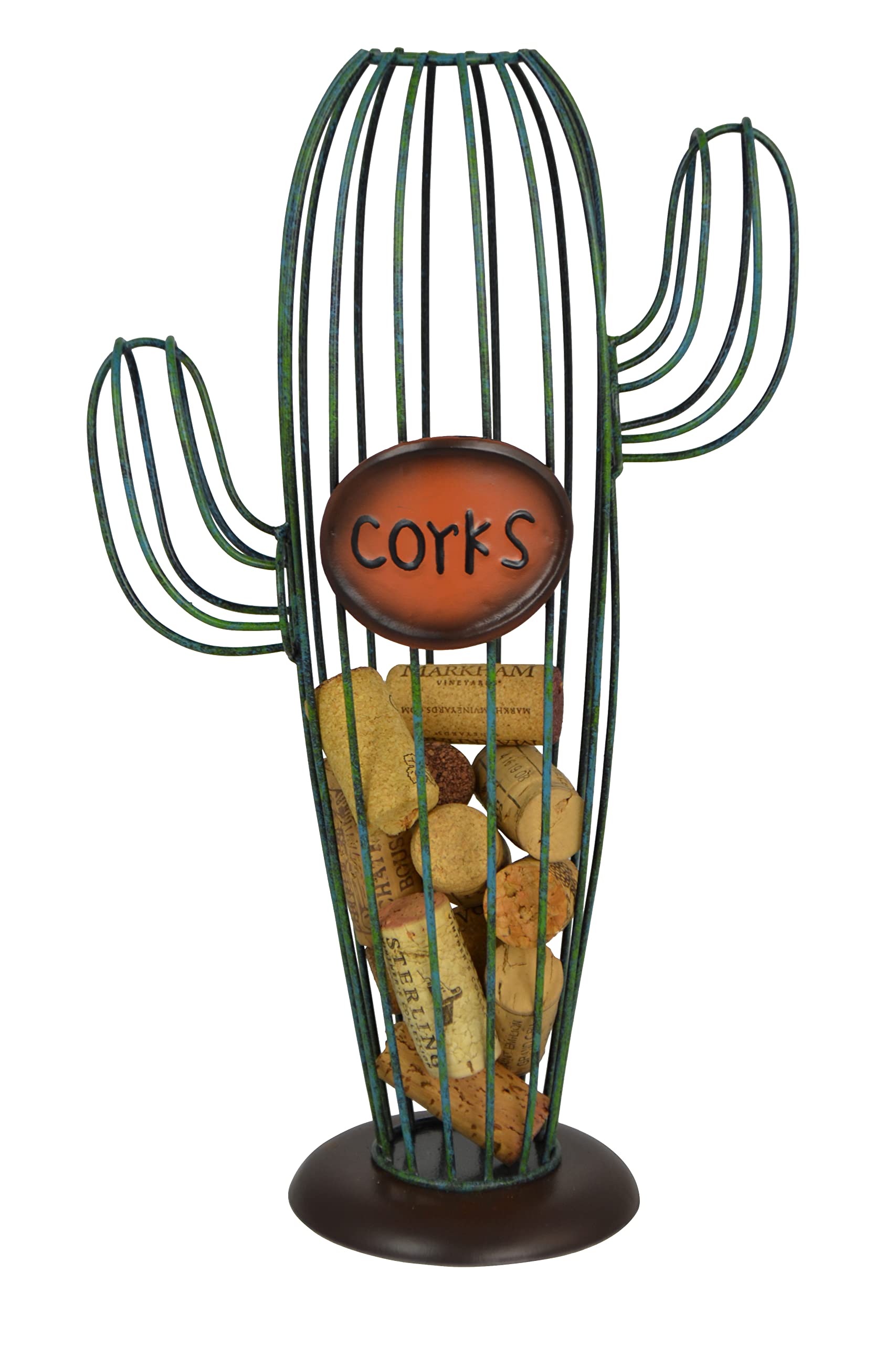 Three Star Metal Cactus Cork Holder