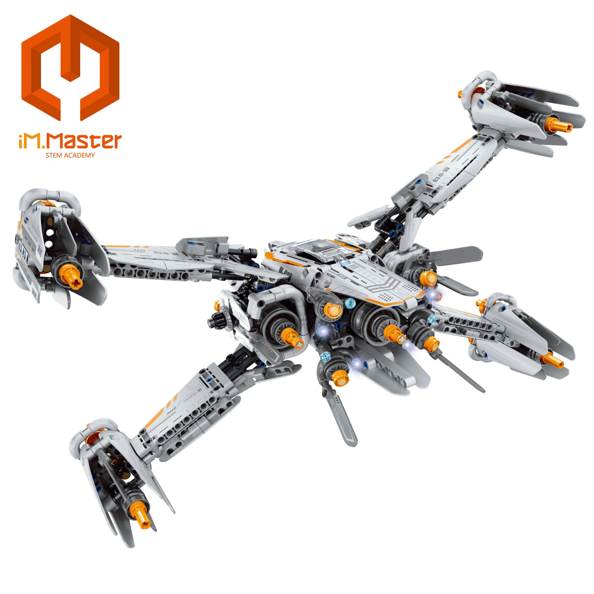 ColorBaby iM.Master Juego de construcción, Nave Espacial, 1018 Piezas, Diseño Modular, Cabina Detallada, Estructura Resistente, Montaje preciso, Juguete Stem para Creatividad e ingeniería (85454)