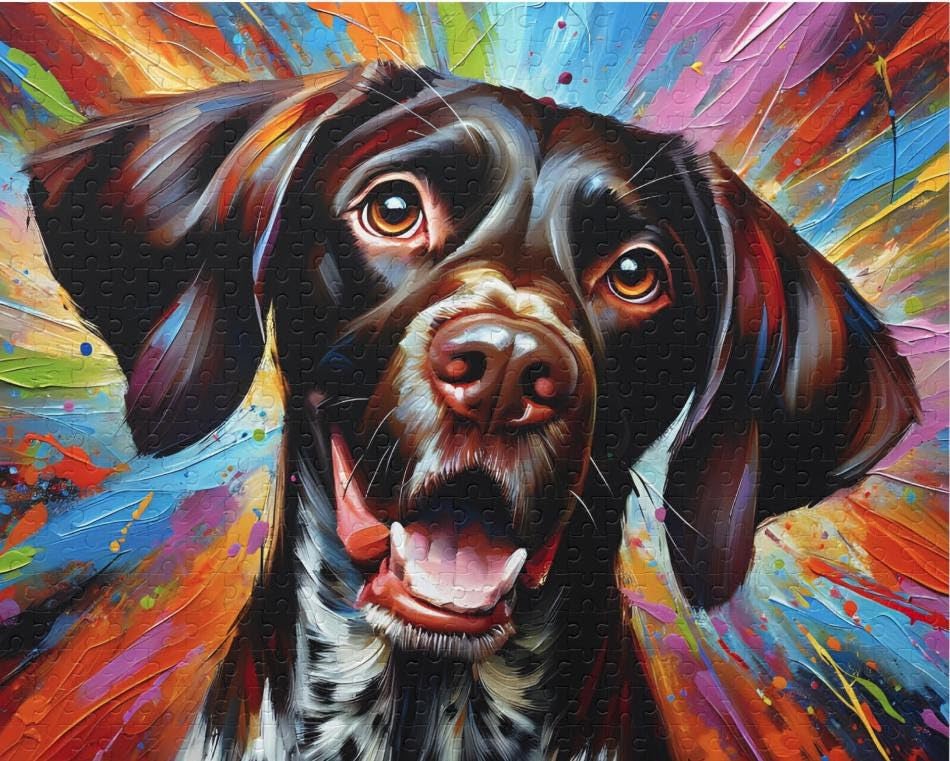 Burgos Pointer (Spanish Pointer) Dog Jigsaw Puzzle | 1000 Pieces | Gift For Family, Kids, Pet Dog Lovers โ image 1