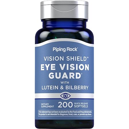 Lutein Eye Supplement With Zeaxanthin, Astaxanthin & Bilberry - Vision Health Capsules, 30/60/120 Count