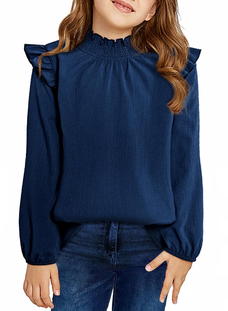 トップス blouses 3 shirring navy MARLMARL blouses 3 shirring navy | ギフト・スタイ・出産祝いのMARLMARL