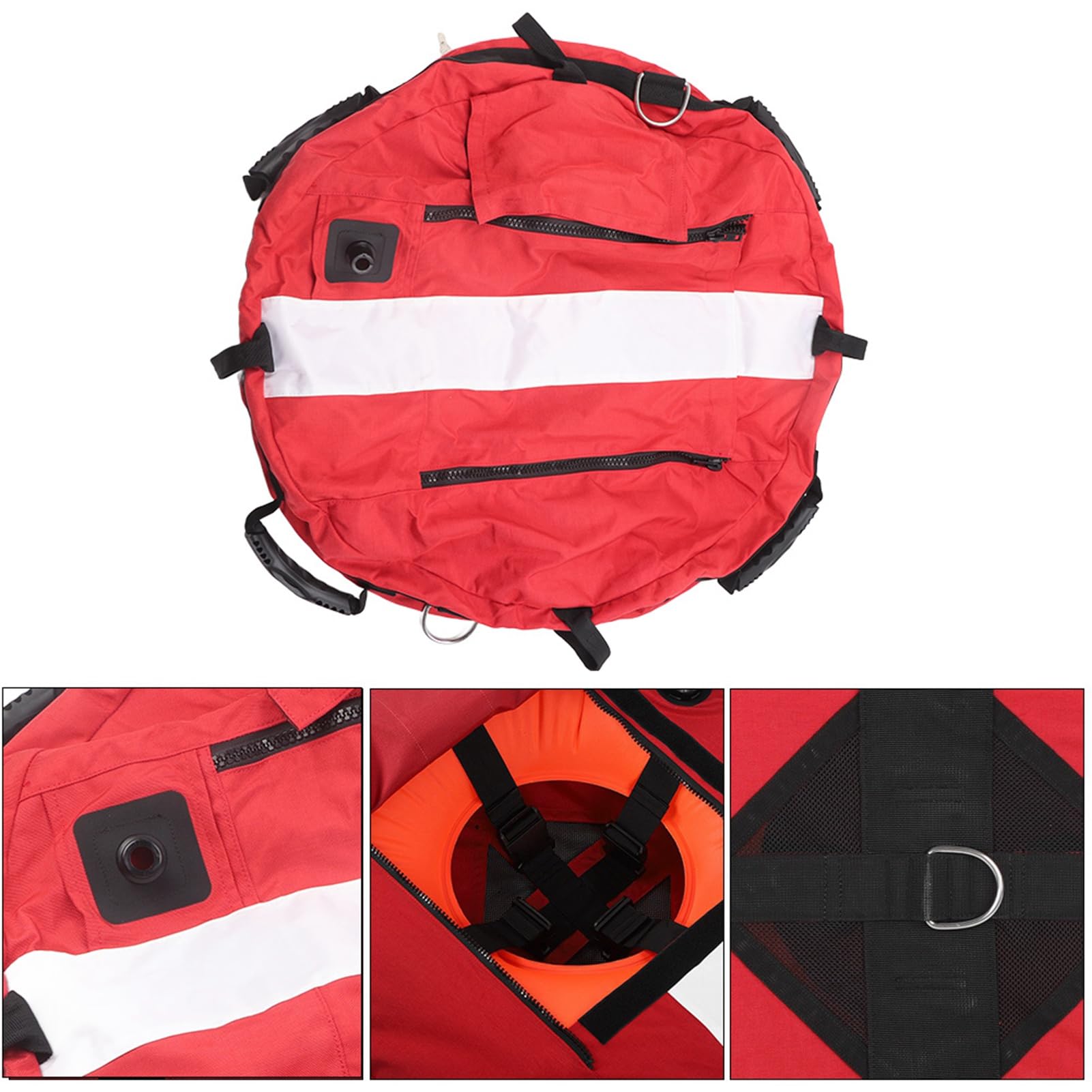 Bola Flotante, Unidad única, Tabla Flotante Inflable de Nailon para Superficie del Agua, Marcador de boya para apneista, Pescador Submarino, Buceador, Apnea, Pesca