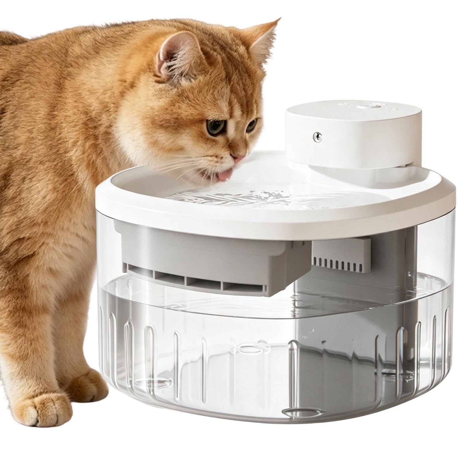 Fuente Con Agua Para Gatos Interior Dispensador silencioso 3,5 L bebida | Dispensador Fuente Agua Gatos para Razas Pequeñas Medianas Grandes Salón Dormitorio Balcón