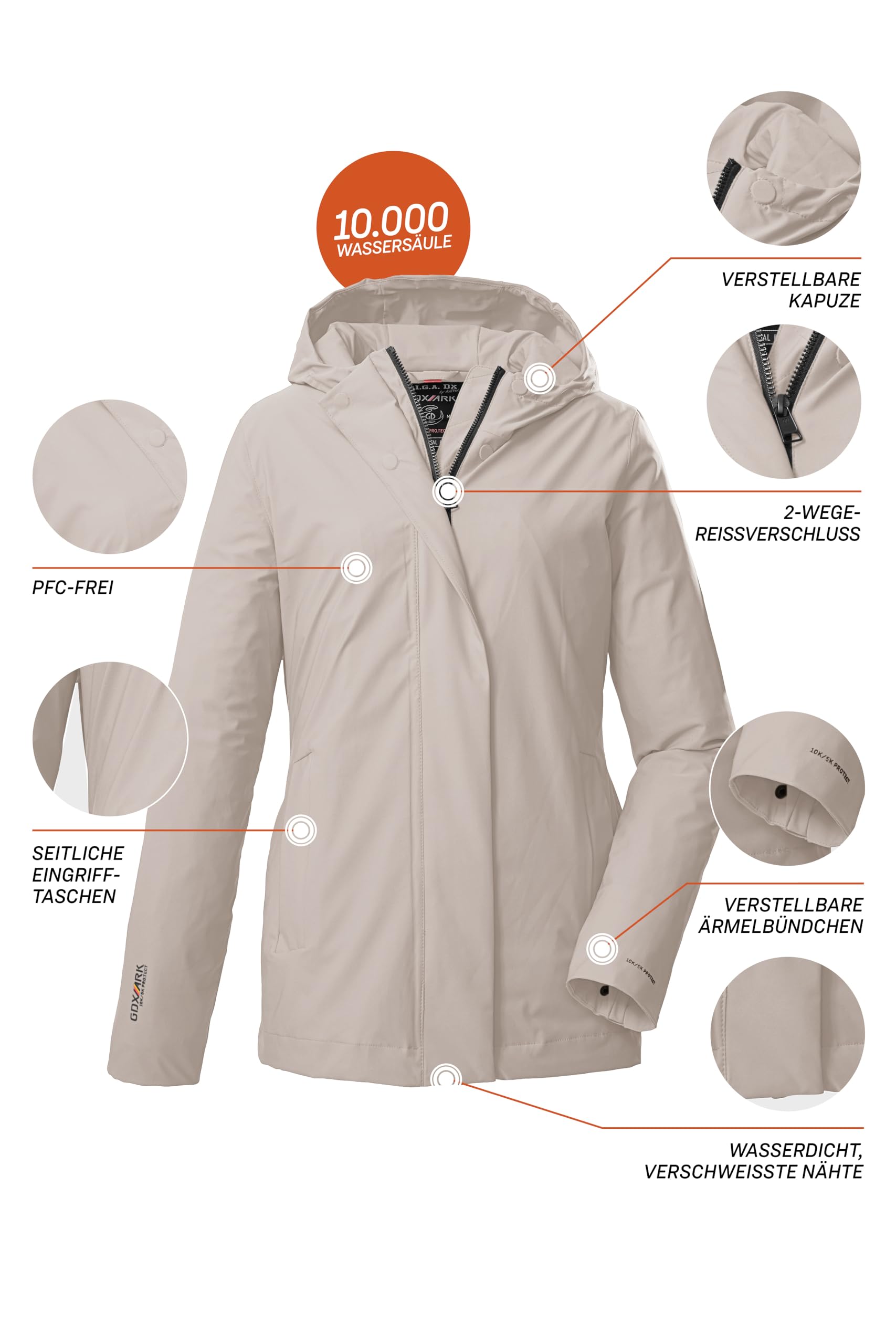 G.I.G.A. DX Funcional con Capucha/Chaqueta de Exterior Women´s