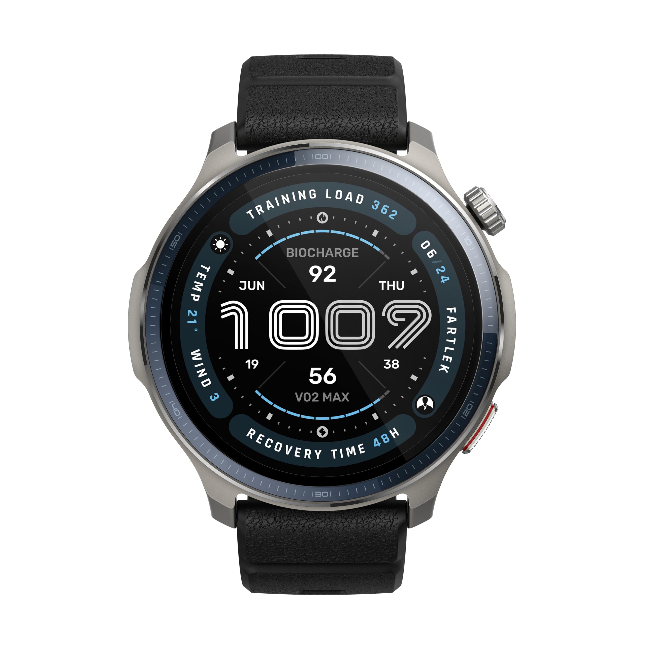 Amazfit Balance 2 Smartwatch 47mm, AMOLED 1,5", Mappe Offline, GPS Dual Band, 21 Giorni Batteria, Oltre 170 Modalità Sportive, HYROX e Golf, Allenamento di Forza, Cardio & Sonno per Android e iPhone