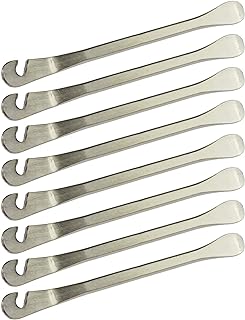 Zelerdo 8 Pack Bike Tire Lever Tyre Spoon Iron Changing Tool for Repair Bike Tube