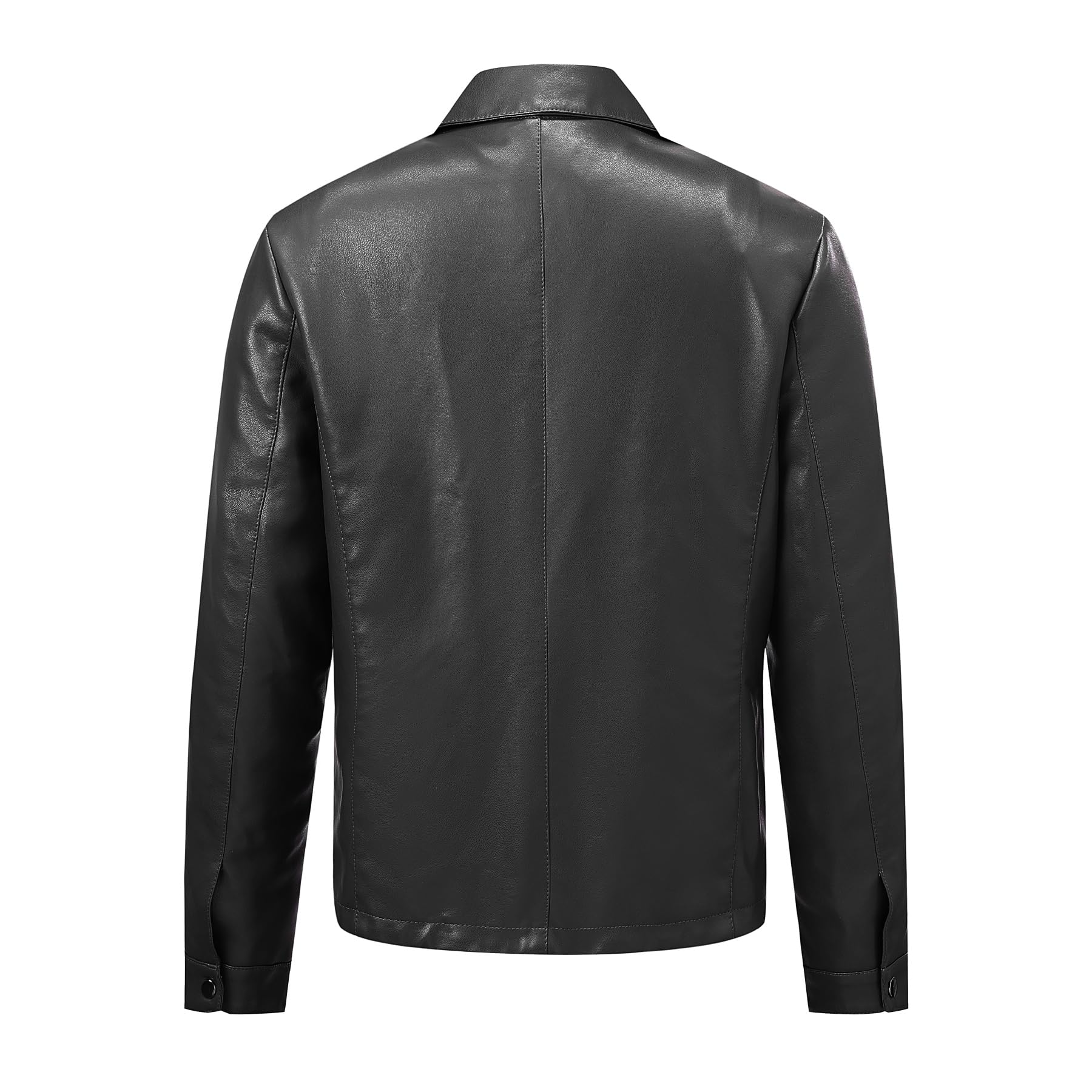 Allthemen Hombre Chaqueta De Cuero Sintético Con Cremallera Para De Estilo Aviador Retro Clásico De Transición