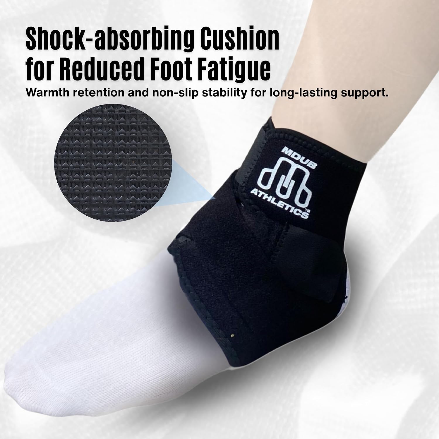 MDUB Light Ankle Brace, 1 Pack, Achilles Tendonitis Pain Relief Planter Fasciitis Support Brace, Hiking, Soccer, Basketball, Running, Tennis, Volleyball & Pickleball