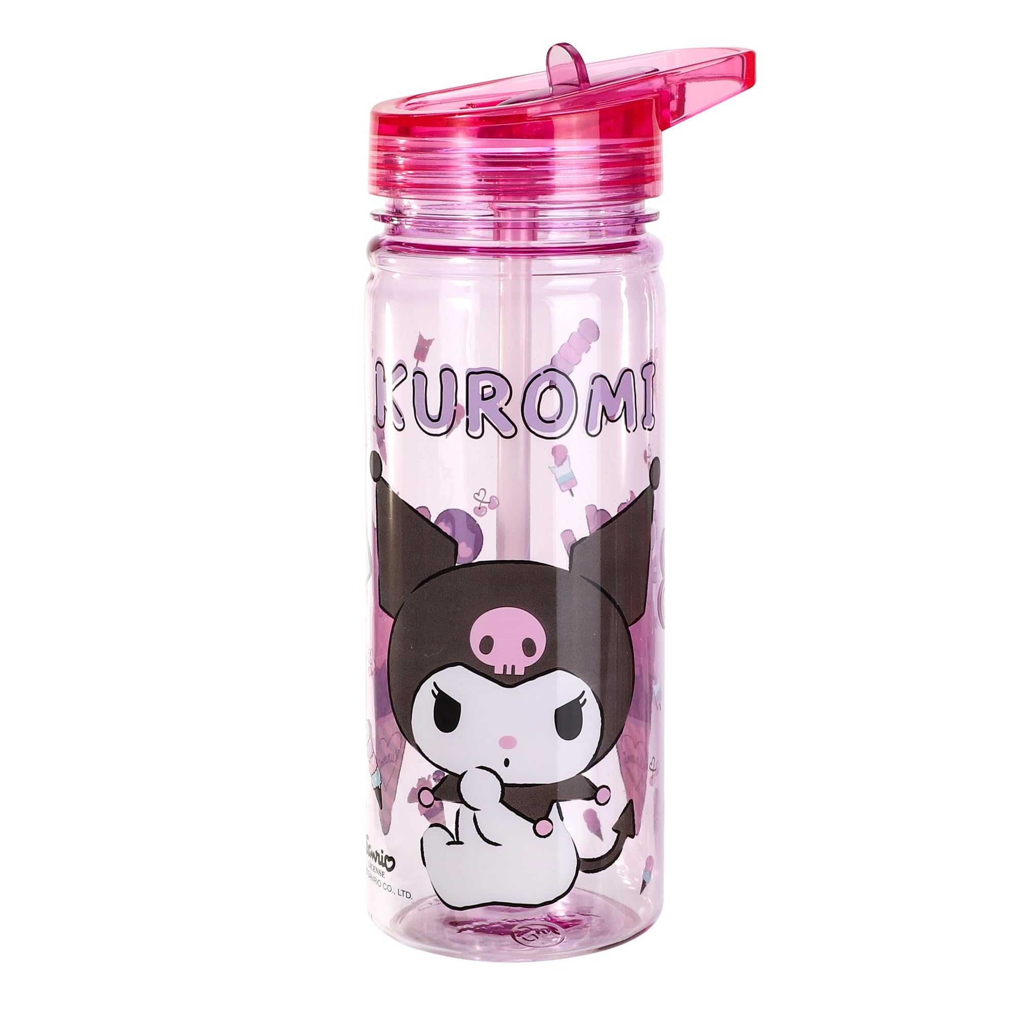 Kuromi Kids Childrens 580ml Ecozen Reusable Water Bottle, BPA Free