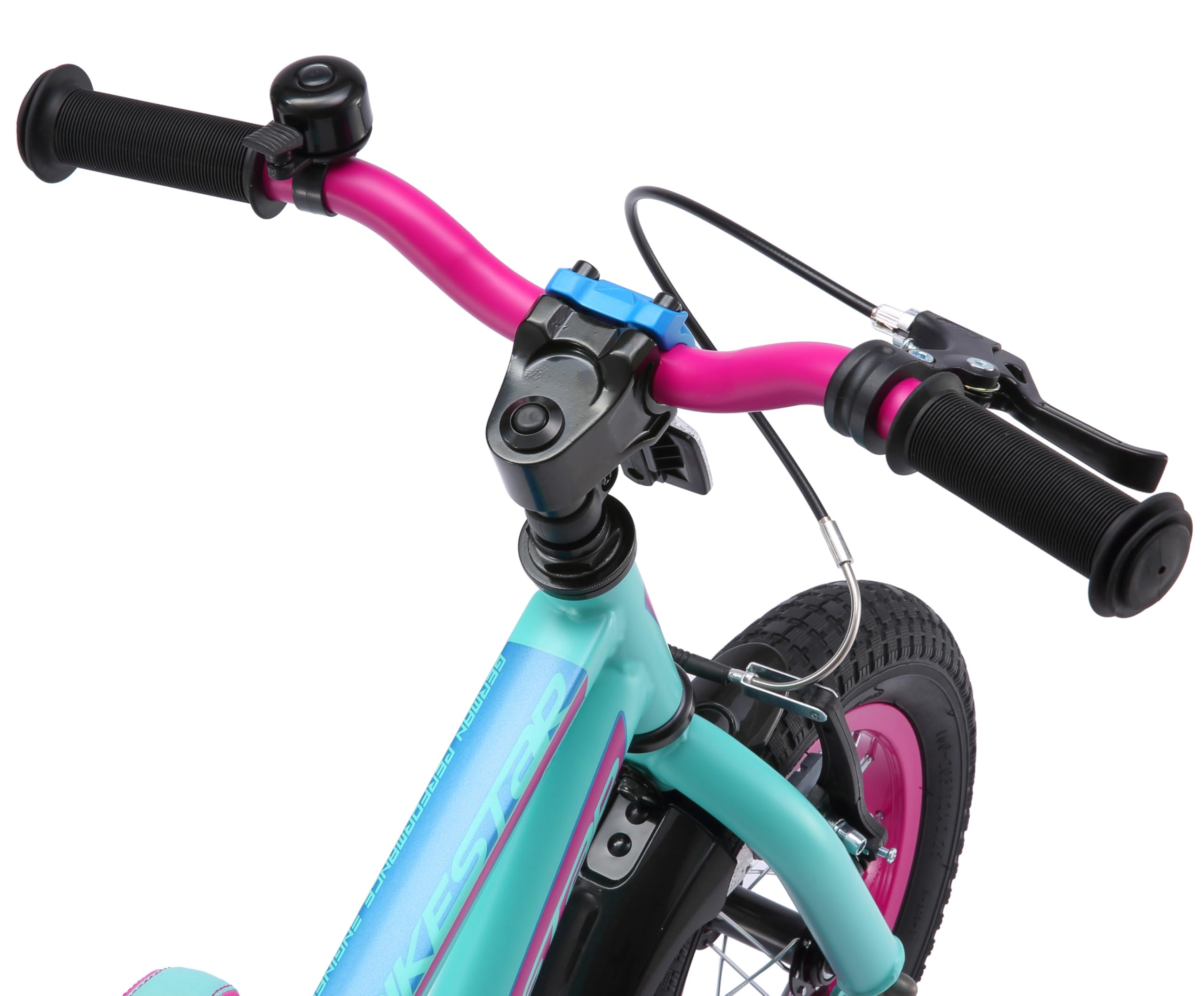 BIKESTAR Bicicleta Infantil para niños y niñas a Partir de 3 años | Bici de montaña 12 Pulgadas con Frenos | 12" Edición Mountainbike Berry Turquesa