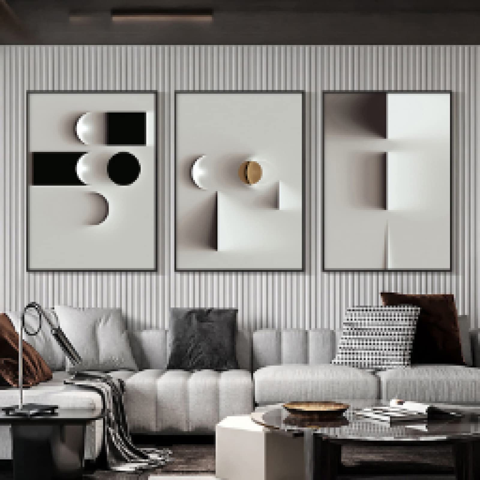 Affiches salon abstrait pour relooker un mur vide facilement - 8