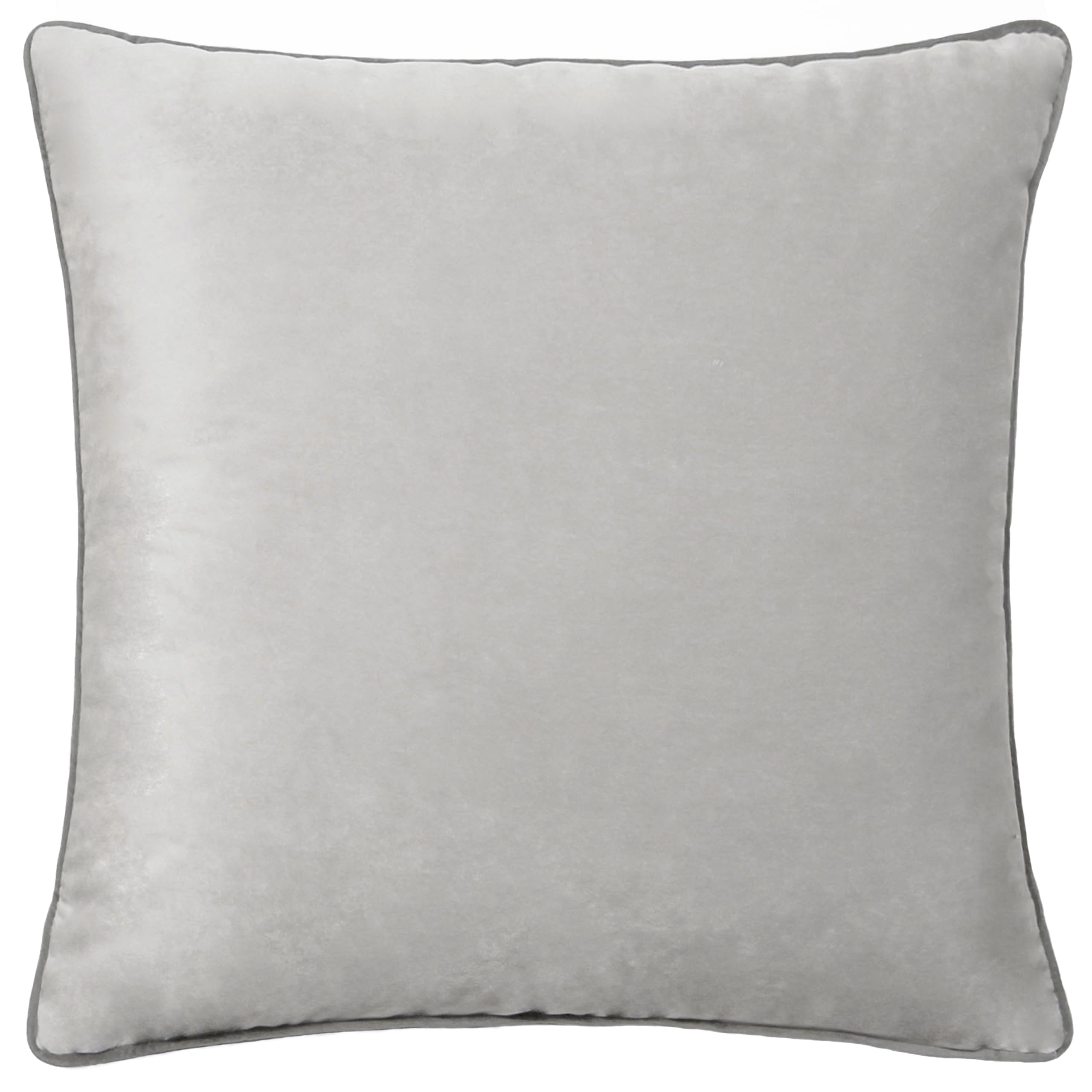 furn. Furn Meridian Velvet Polyester Filled CushionDove/charcoal45 X 45Cm from B&Q