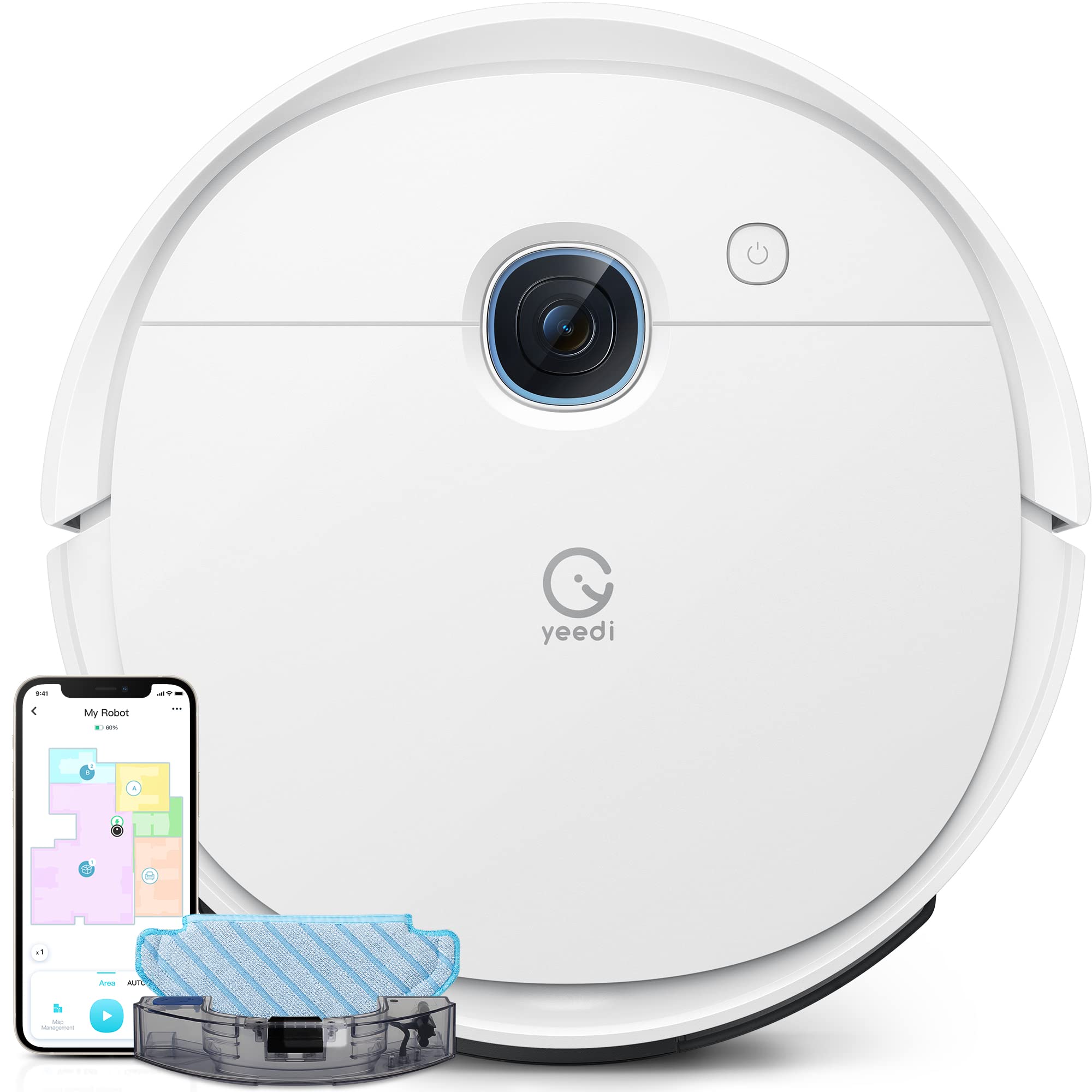 Buy yeedi vac 2 Robot Vacuum Cleaner with Mop 3000Pa, 2 in 1 Robot