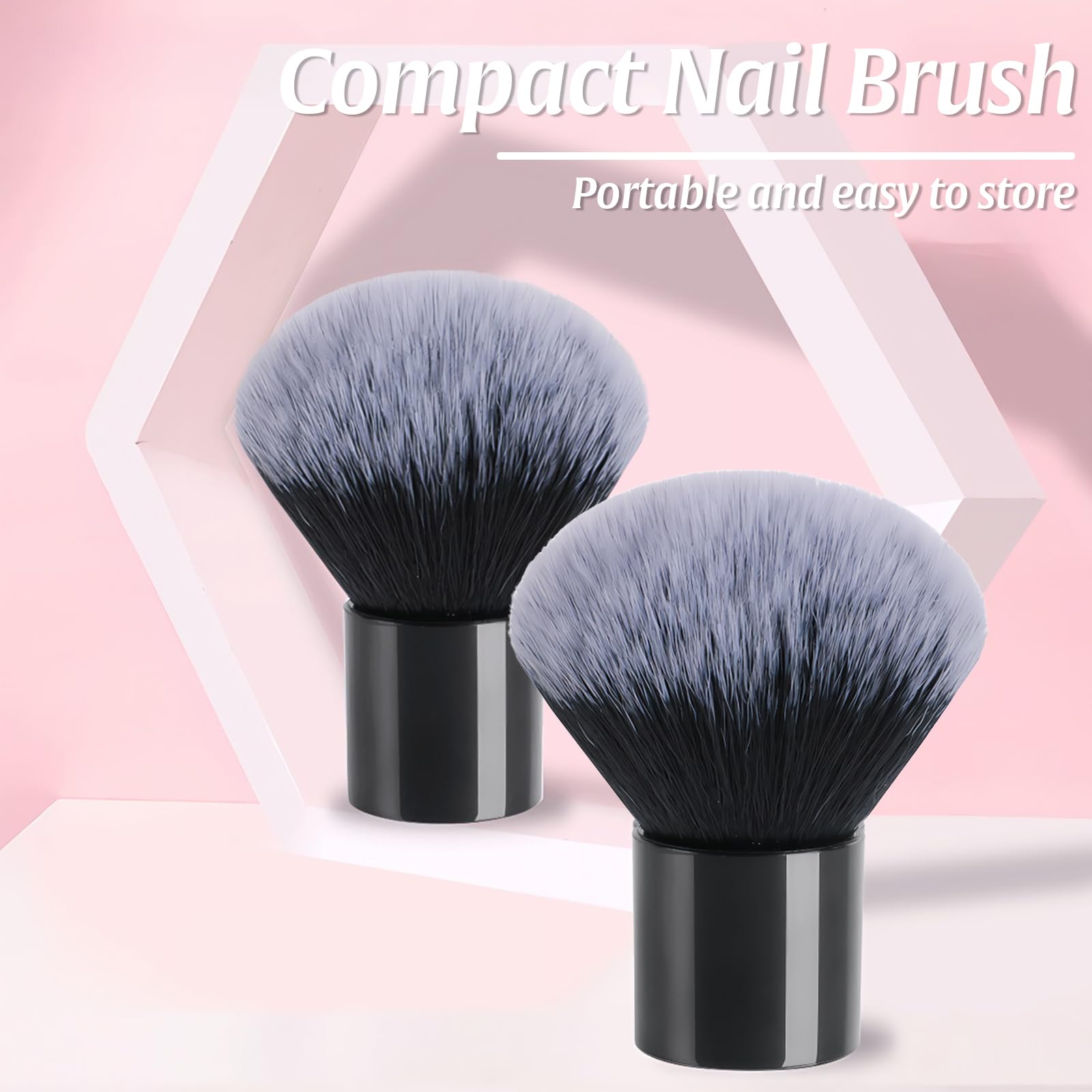 Nail Art Dust Brush, Nail Brushes for Cleaning Nails Powder Cleaner, for Acrylic Nails And Nail Art - Image 4
