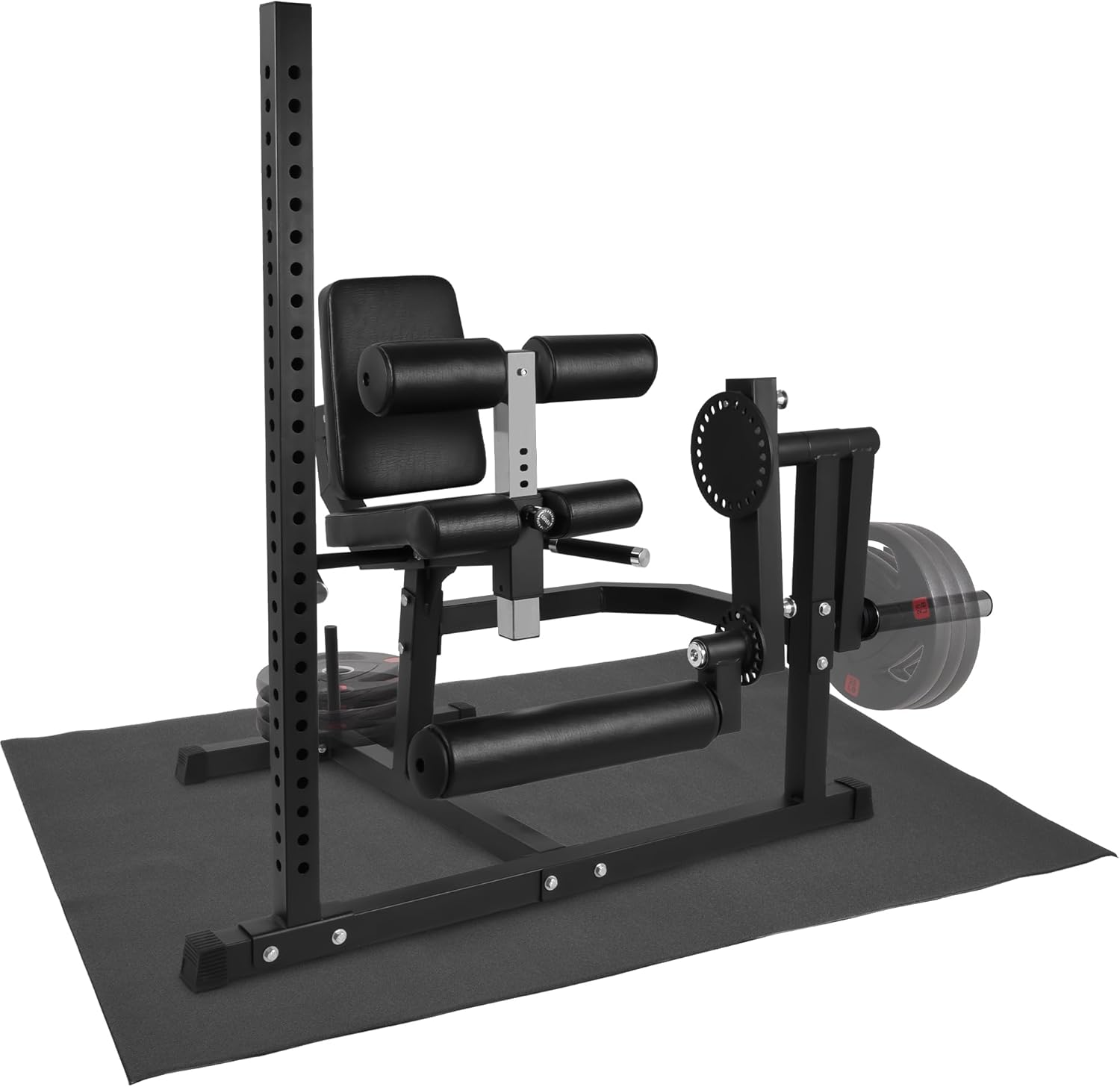 Fitvids Leg Extension and Curl Machine, Lower Body Special Leg Machine, Adjustable Leg Curl Workout Exercise Bench with Squat Rack, Leg Workout Equipment Home Gym Weight Machine