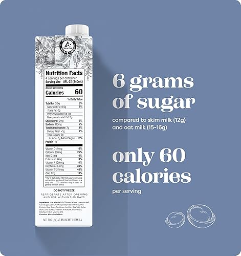 Miniatura 7 de milkadamia Leche de Macadamia Latte Da Barista 32 onzas líquidas paquete de 6