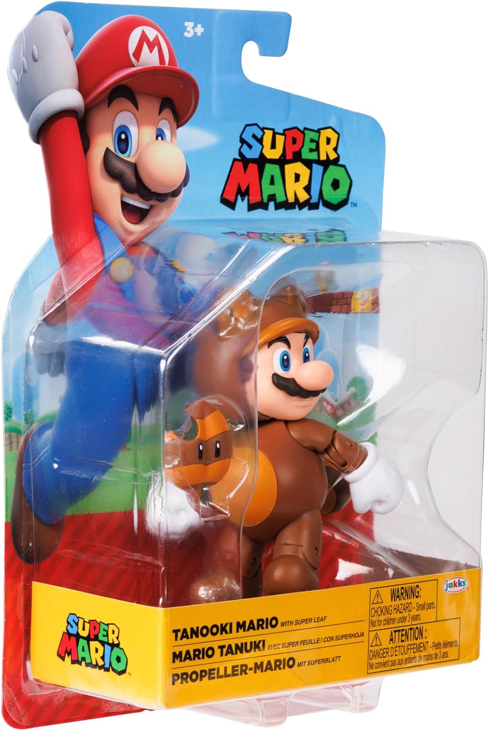 Super Mario 4" Action Figures Tanooki Mario with Leaf - Image 8