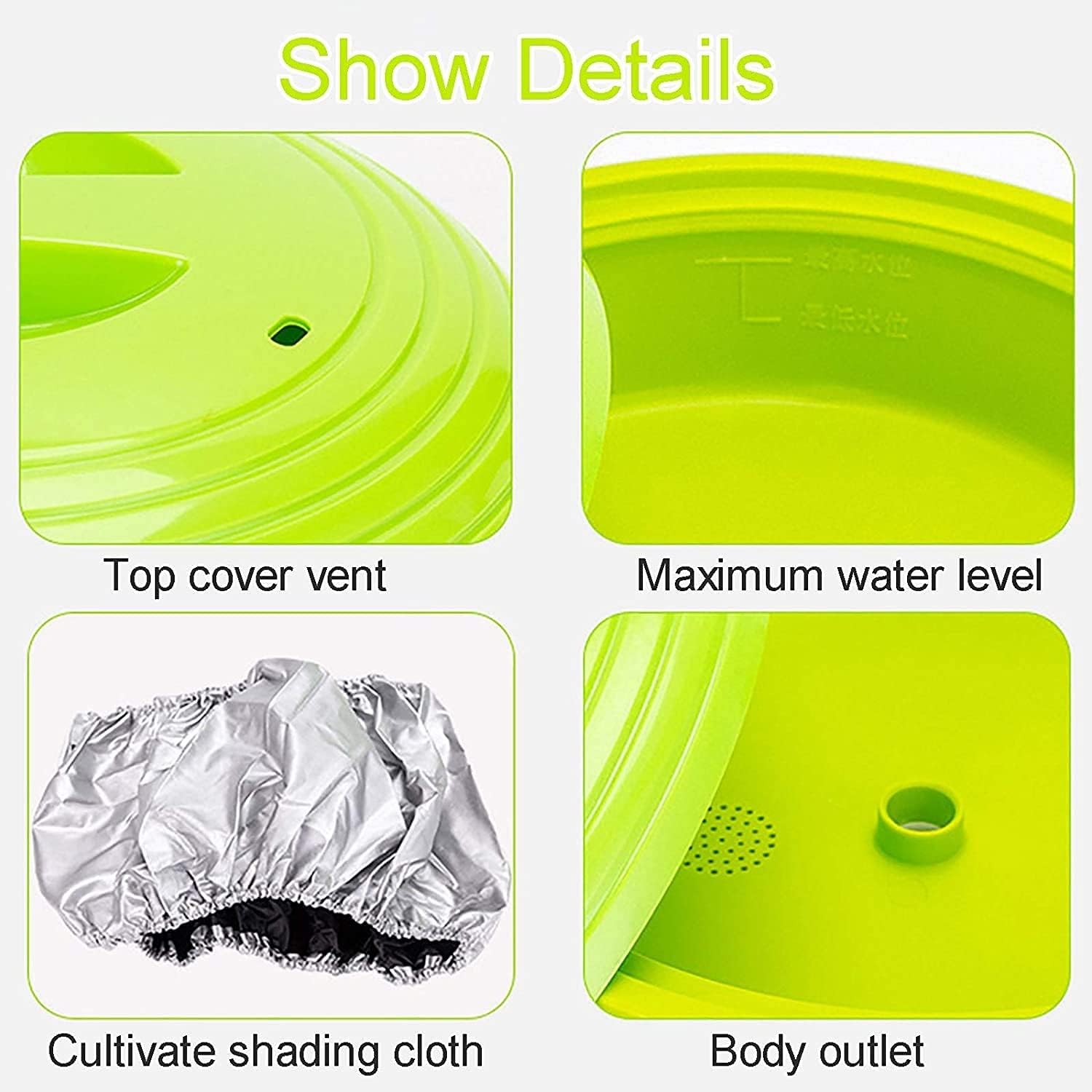 Bean Sprouts Machine, Automatic Bean Sprouts Cultivation Machine, Large Capacity Intelligent Yogurt natto Sake Germination Machine, PP Material, (Without Pressure Plate 3 Floors)