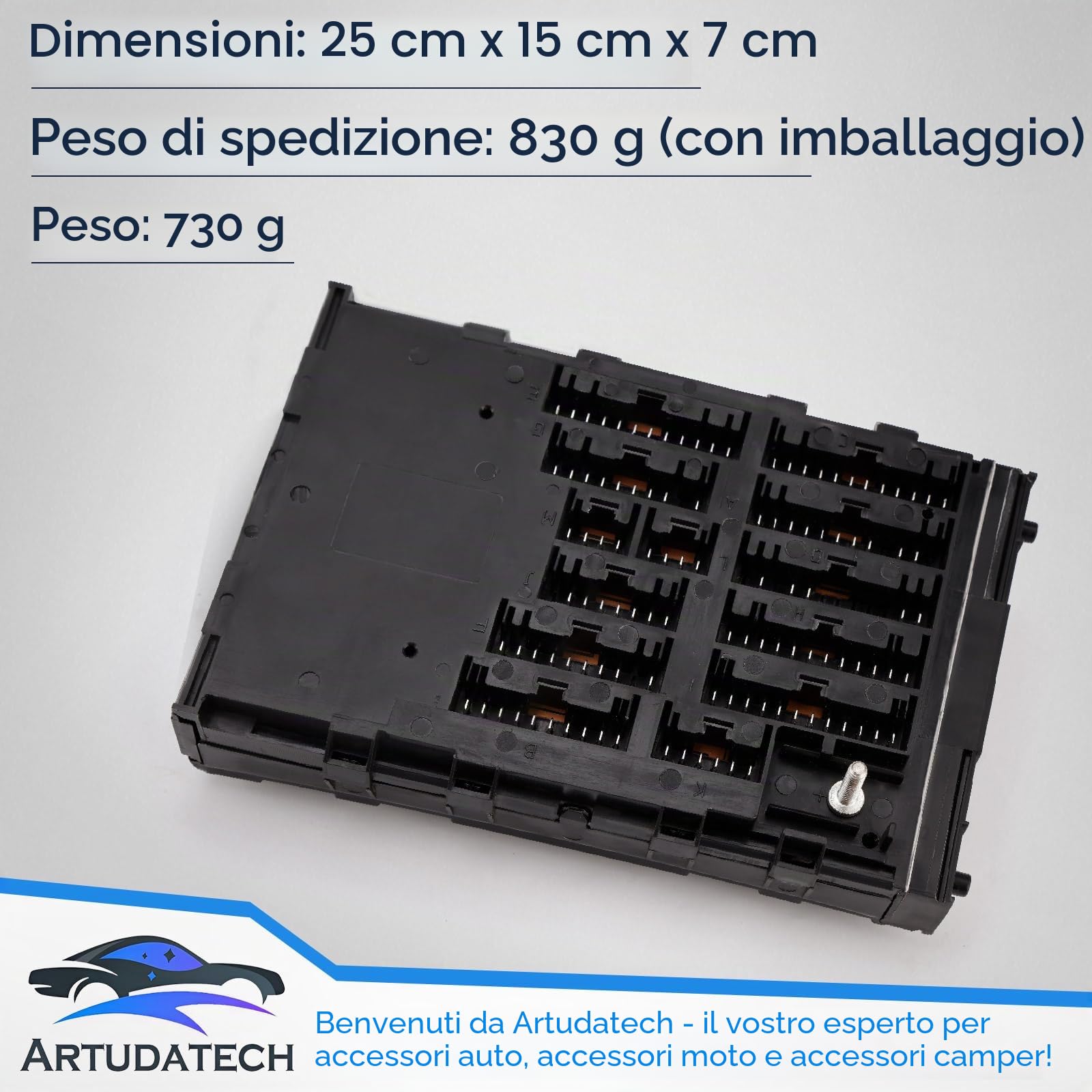 Portafusibili 2997086 Originalteil Fusibili piatti 4838244 per Iveco Daily II III 1989-2006 Scatola dei fusibili 112 PINS Auto Blocco fusibili box