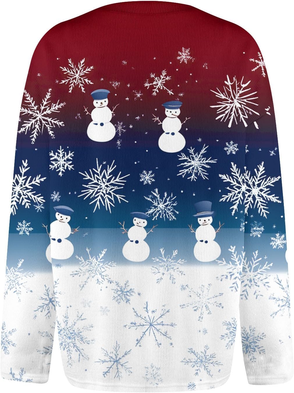 Ugly Christmas Sweaters for Women Plus Size Button Up Cable Knit Sweater Xmas Printed Winter Long Sleeve Cardigan - Image 5