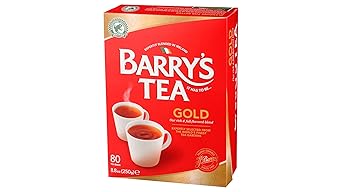 أكياس شاي Barrys Tea Gold Blend، 80 كيسًا، عبوة من قطعة واحدة