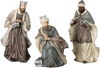 Sullivans Three Wise Men Nativity Set of 3, Nativity Scene, Hand Painted Nativity Sets for Christmas, Tabletop Desk Display Christmas Decor