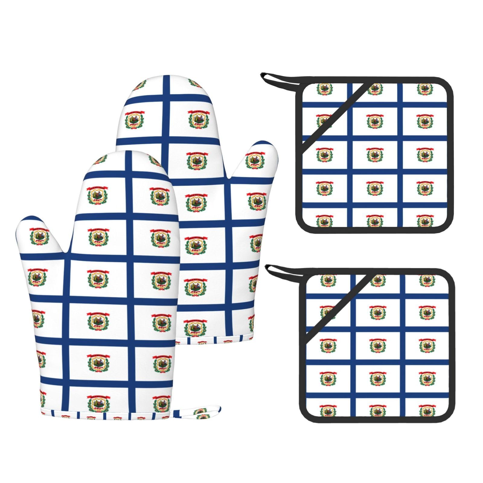 Maniques en silicone résistant à la chaleur lot de 4 gants antidérapants