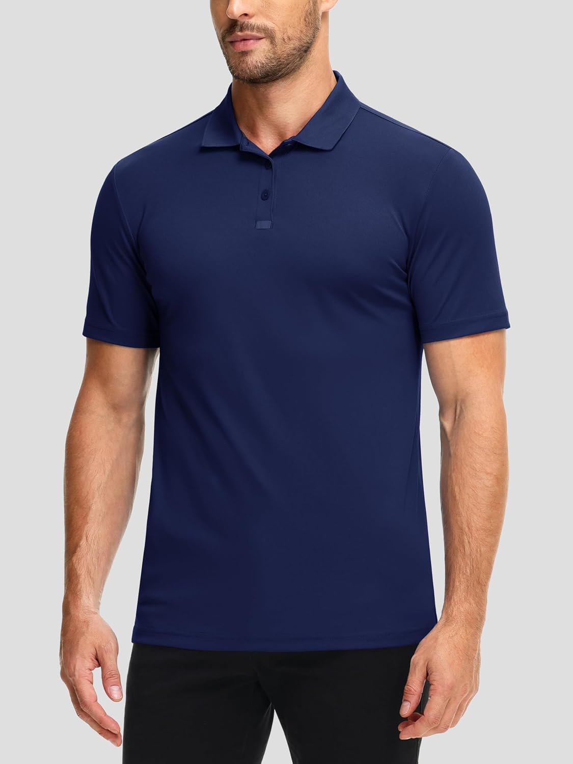 3 Pack Polo Shirts for Men Golf Performance Moisture Wicking Breathable Athletic Polyester Work Sport Polos - Image 3