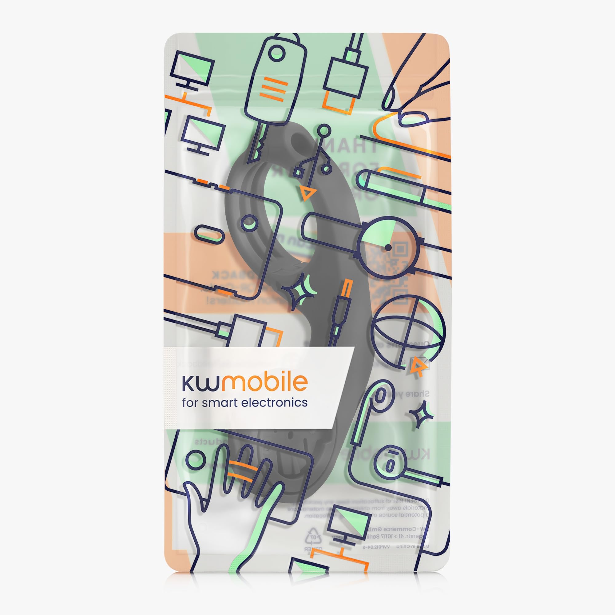 kwmobile Soporte GPS Compatible con Garmin Edge Soporte Manillar - Soporte Manillar Bicicleta para navegador GPS - Negro